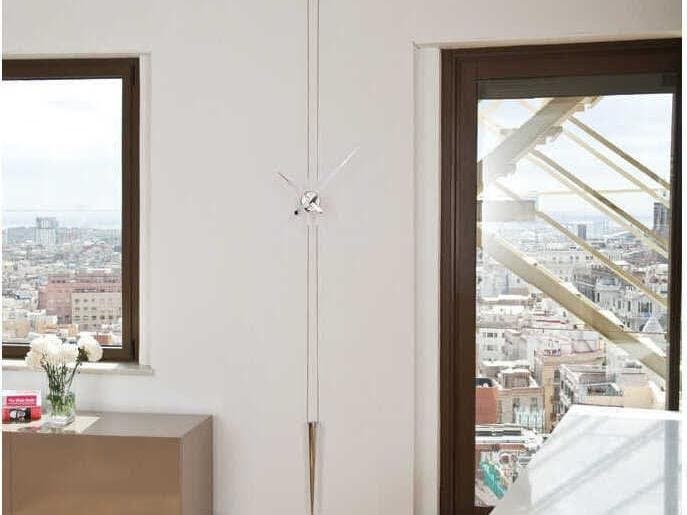 Nomon Pendulo Chrome Wall Clock