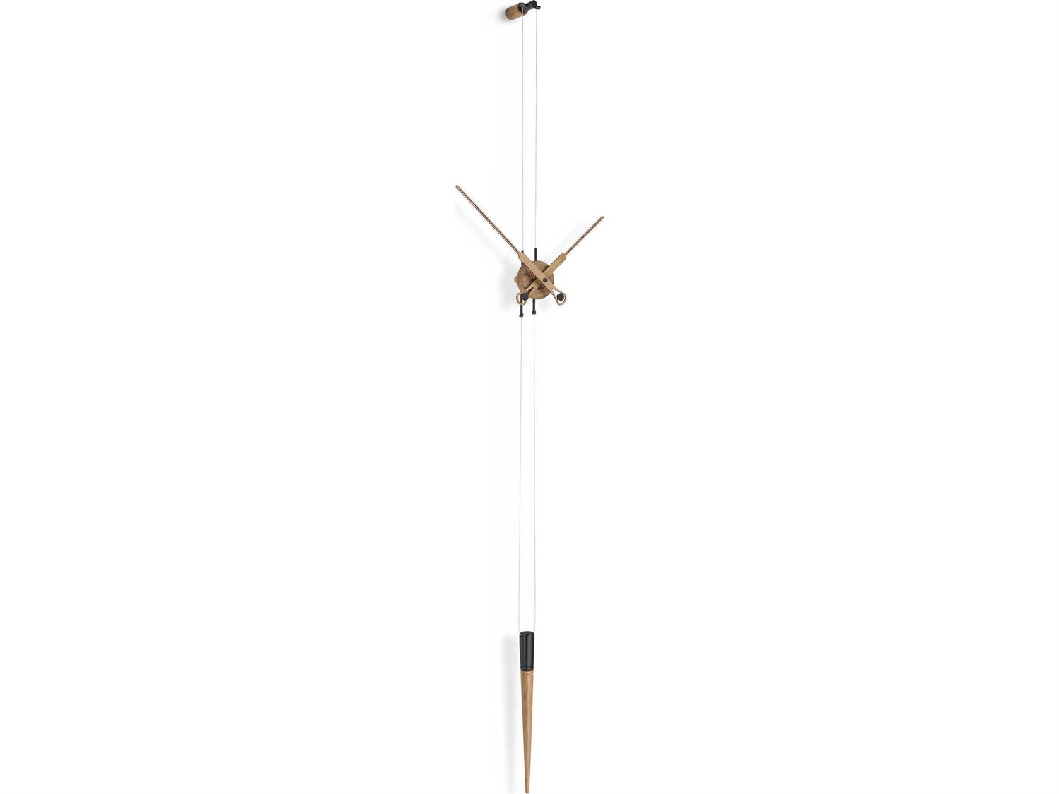 Nomon Pendulo Oak Graphite Wall Clock