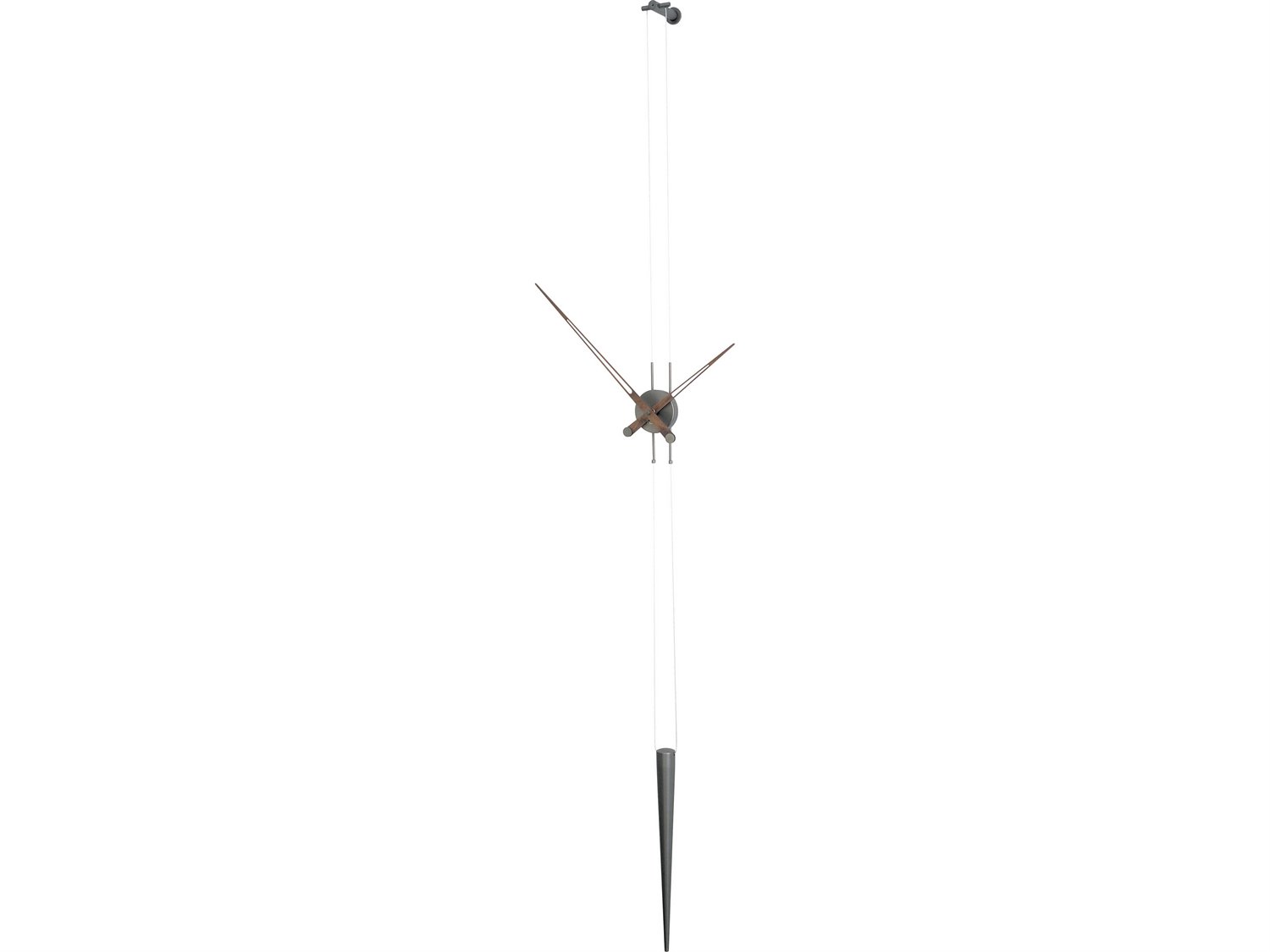 Nomon Pendulo Graphite Steel Walnut Wall Clock