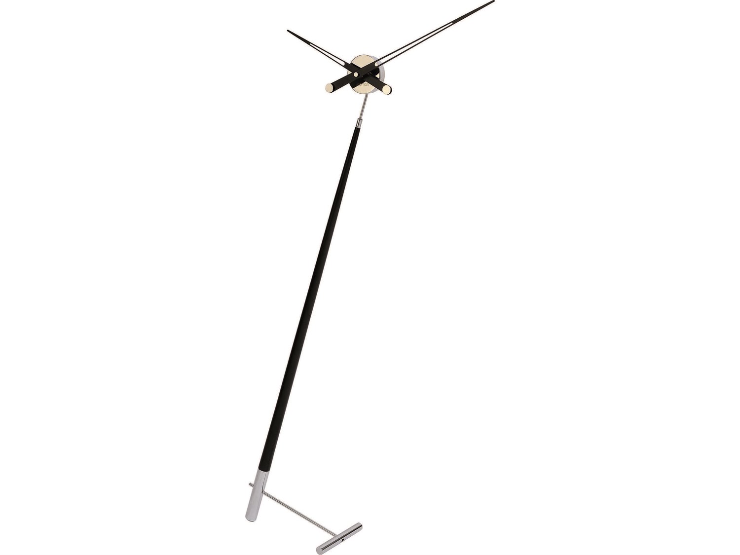 Nomon Pisa Chrome Black Clock