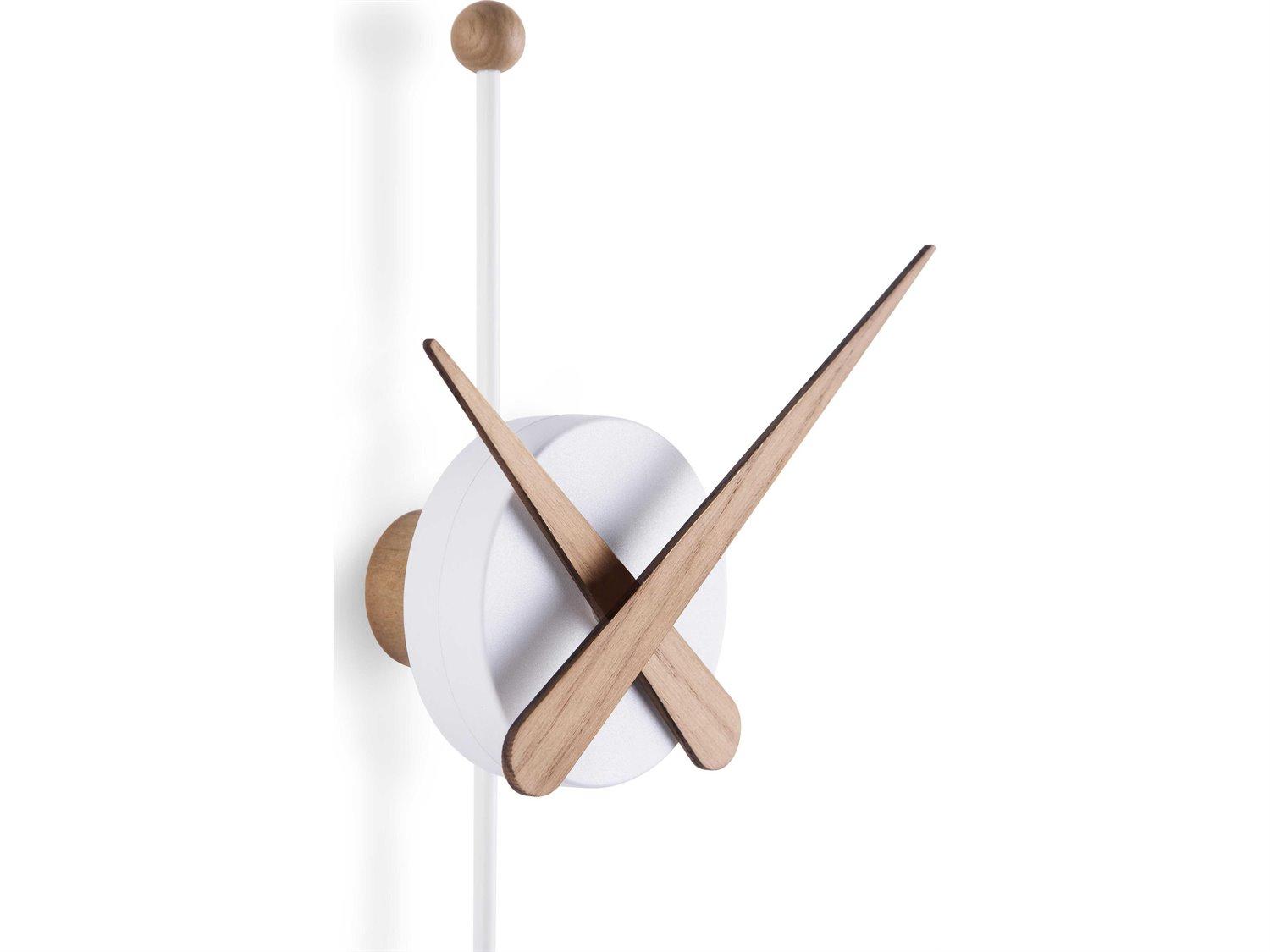 Nomon Punta White Oak Wall Clock