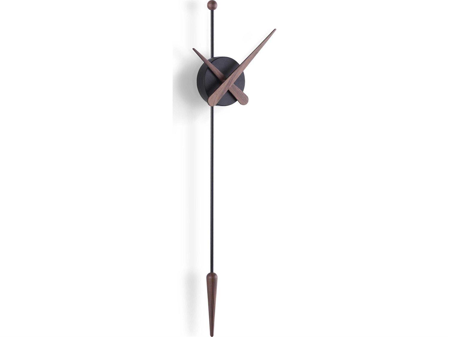 Nomon Punta Black Walnut Wall Clock