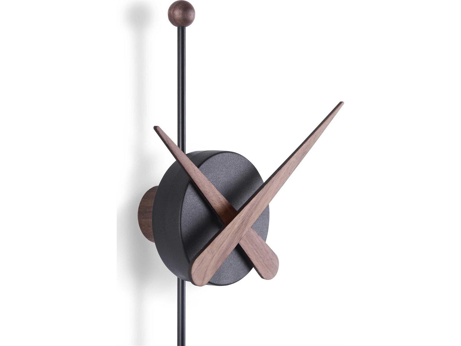Nomon Punta Black Walnut Wall Clock