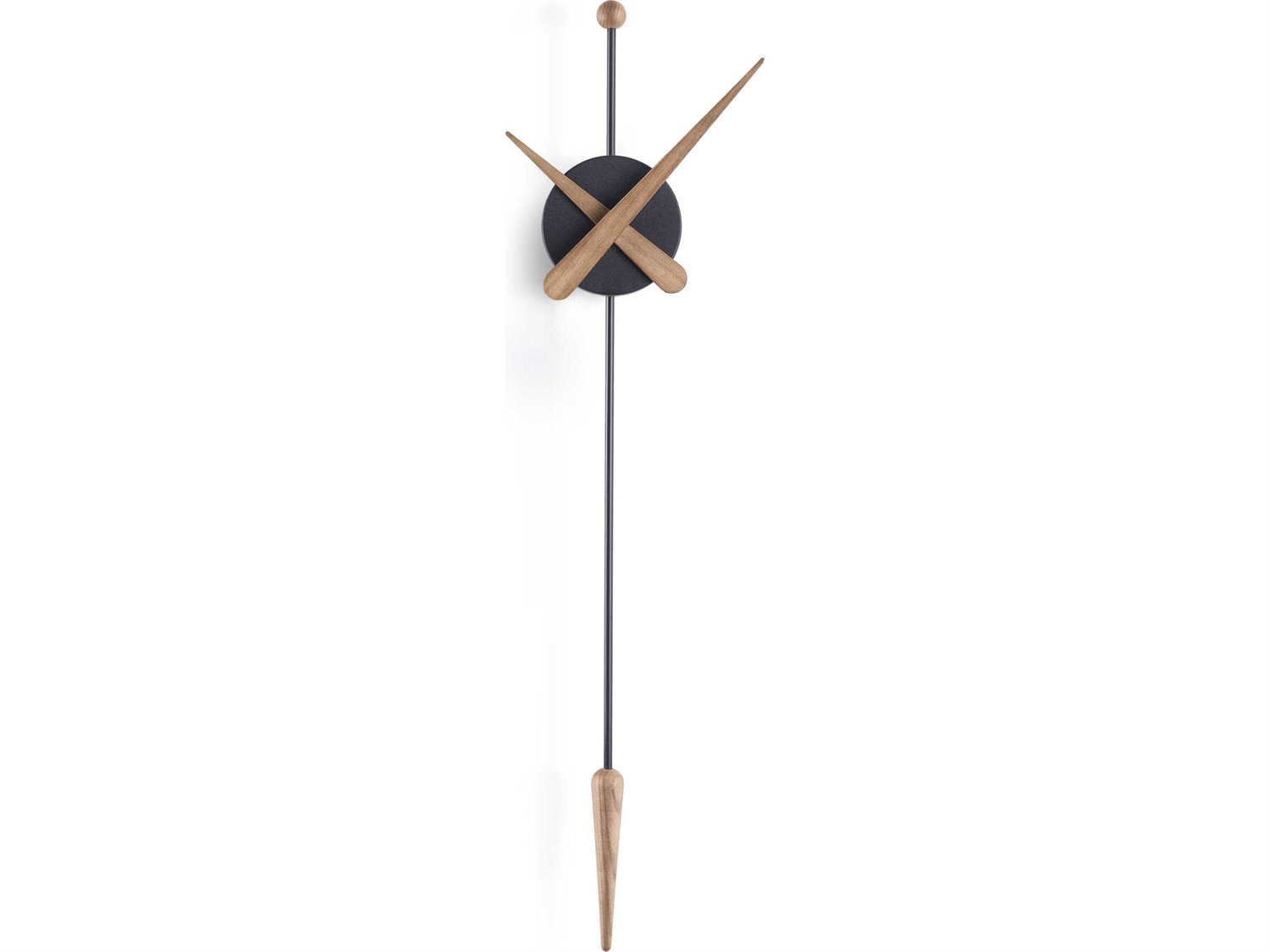 Nomon Punta Black Oak Wall Clock
