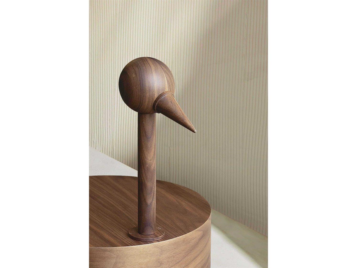 Nomon Rara Round Wood Walnut End Table