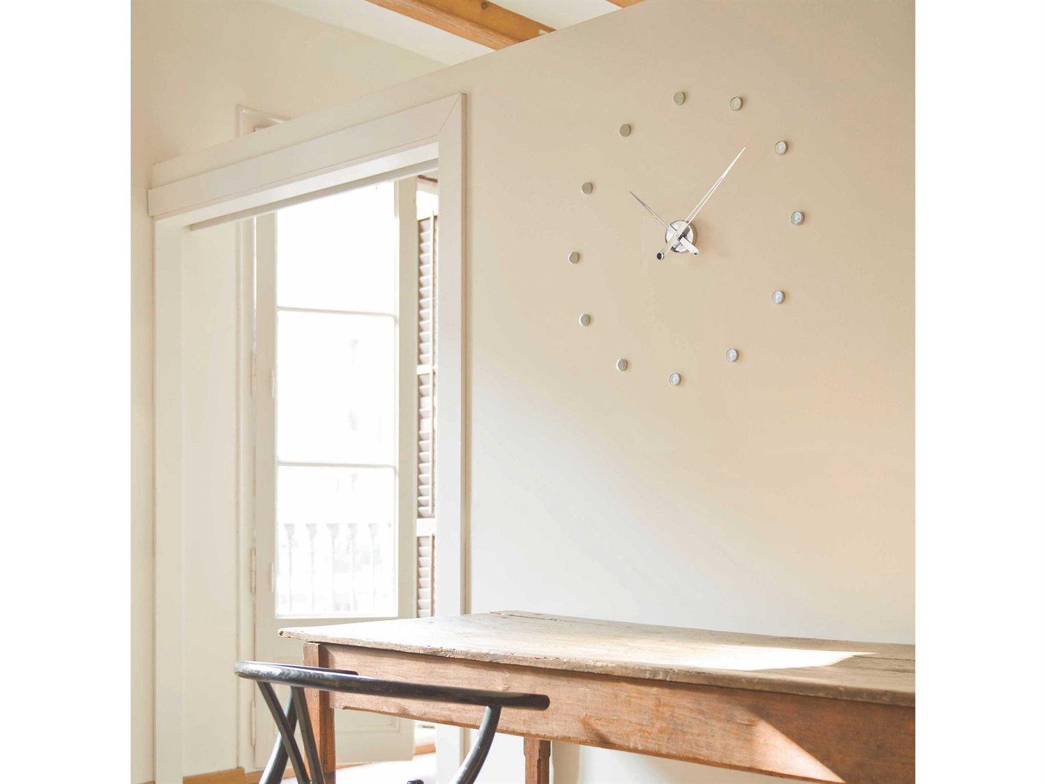 Nomon Rodon Chrome Steel Wall Clock