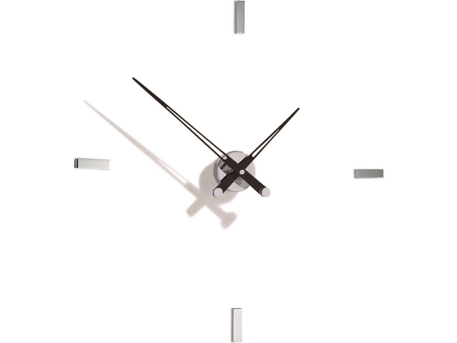 Nomon Tacon Chrome Black Wall Clock