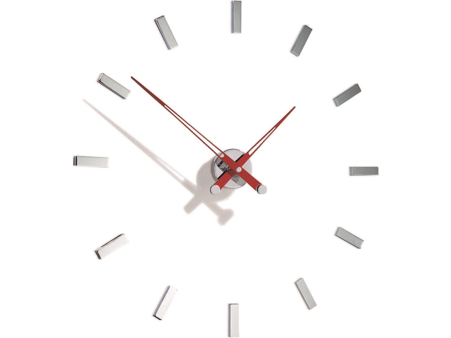 Nomon Tacon Chrome Red Wall Clock