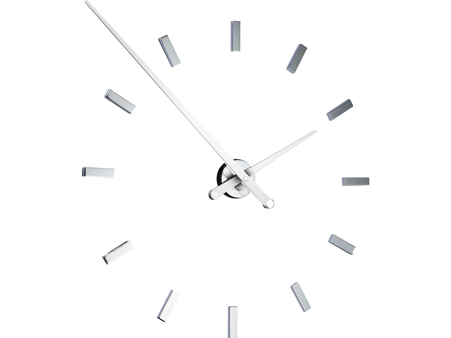 Nomon Tacon Chrome White Wall Clock