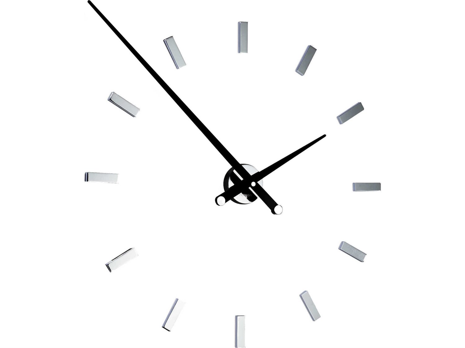 Nomon Tacon Chrome Black Wall Clock