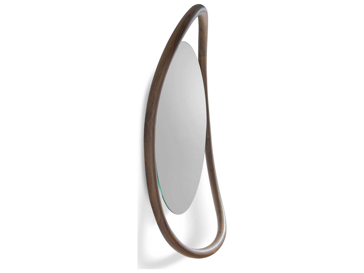 Nomon Unut Walnut Round Wall Mirror