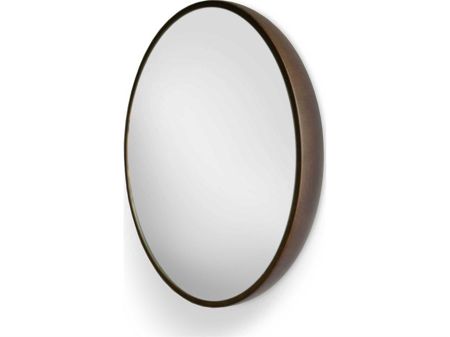 Nomon Welcome Walnut Round Wall Mirror