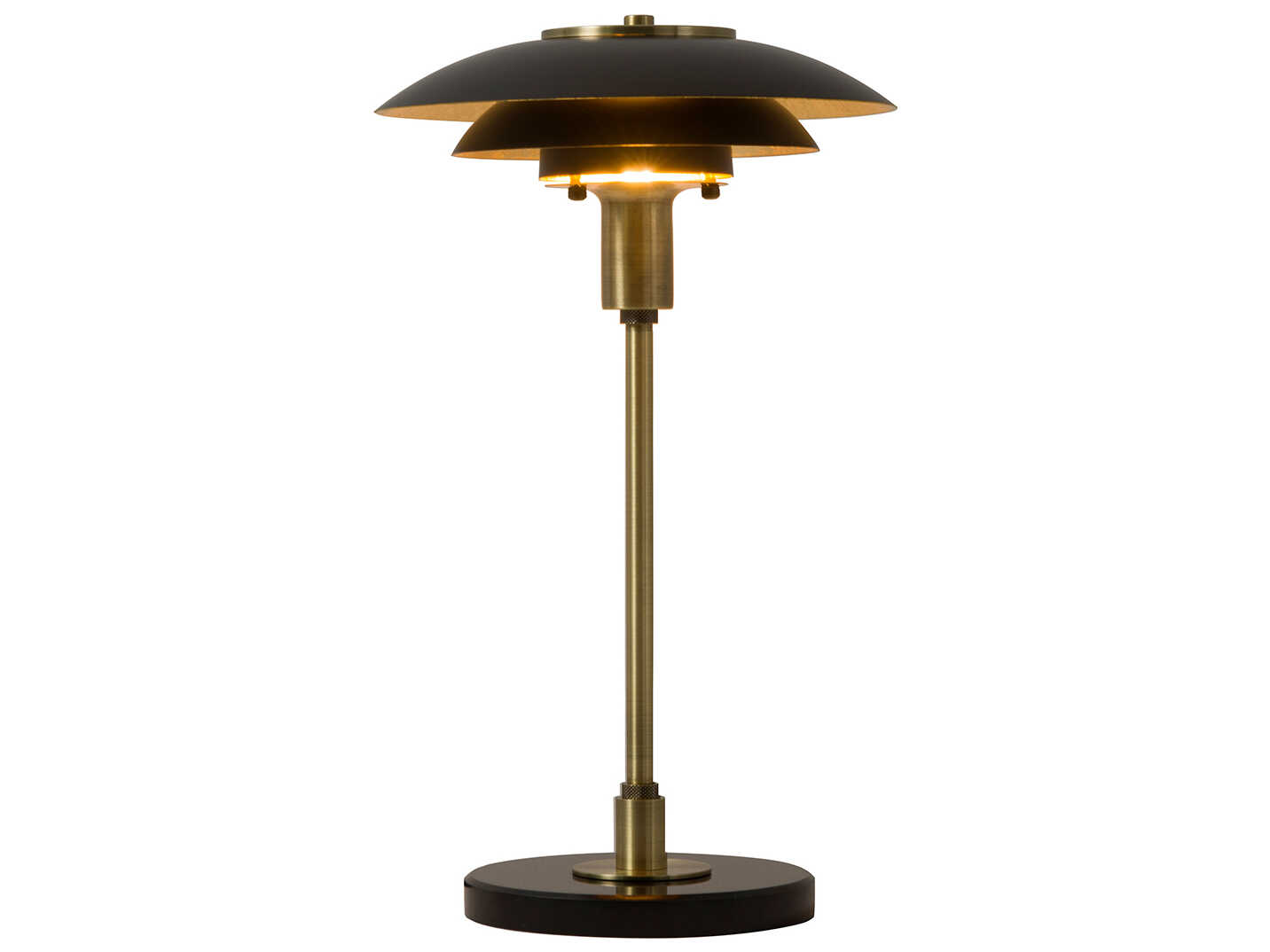 Nova Rancho Mirage Matte Black Weathered Brass Steel Buffet Lamp