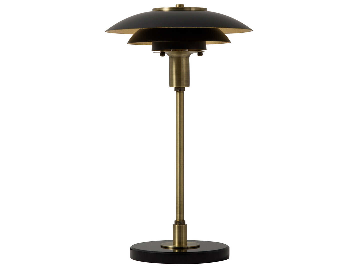 Nova Rancho Mirage Matte Black Weathered Brass Steel Buffet Lamp