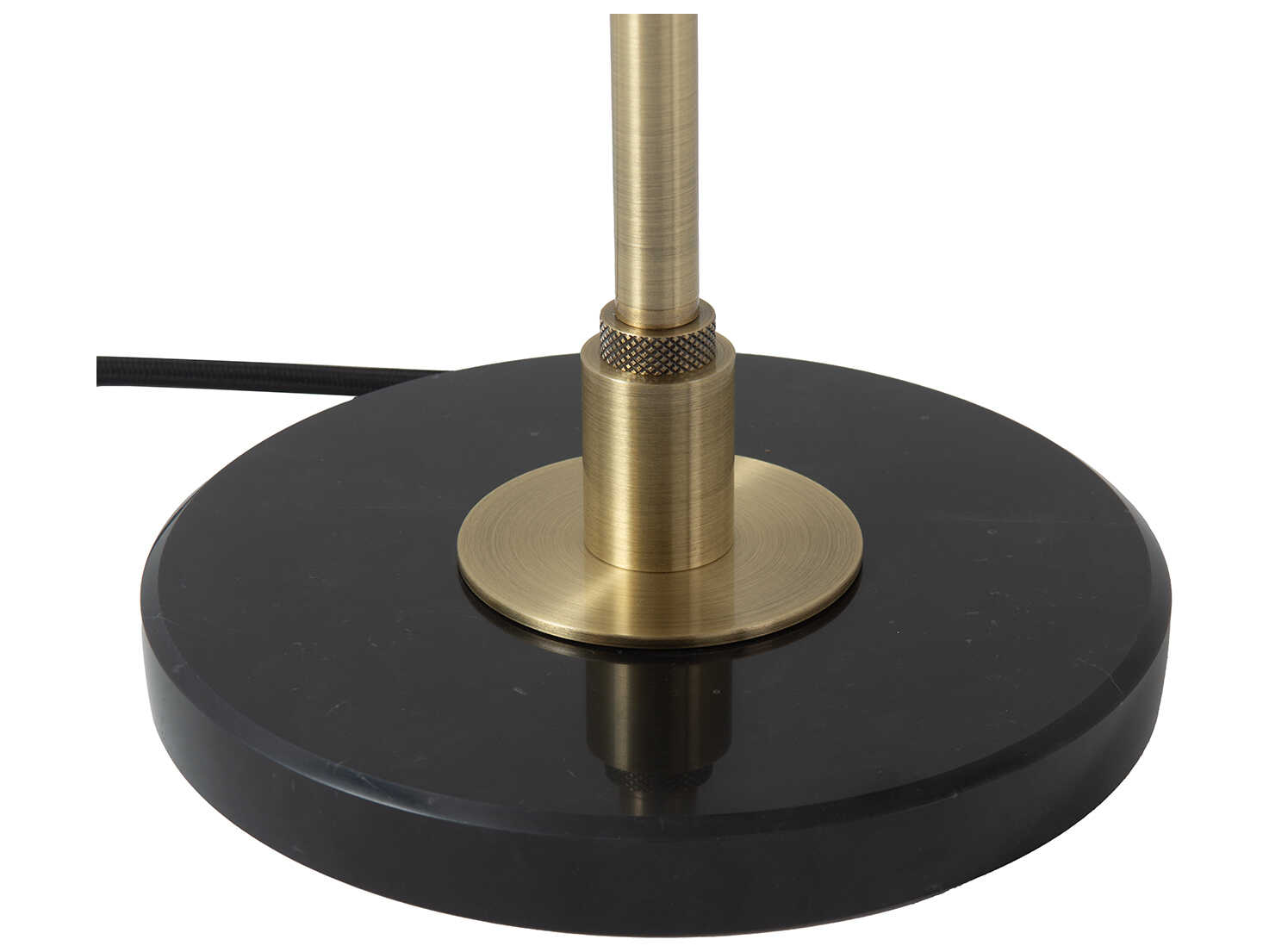 Nova Rancho Mirage Matte Black Weathered Brass Steel Buffet Lamp