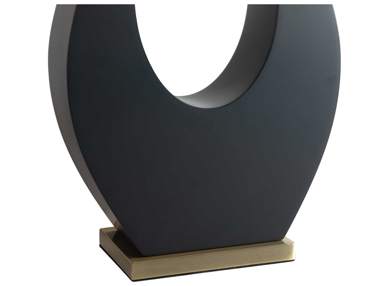 Nova Pearson Ebony Weathered Brass White Linen Black Buffet Lamp