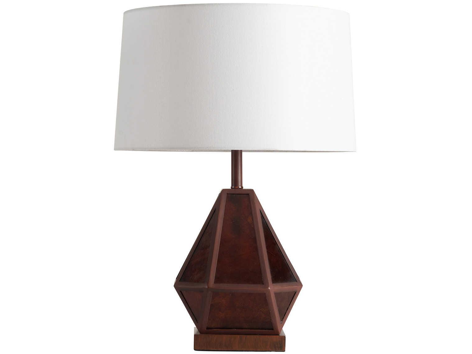 Nova Artifact Bronze Dark Brown Amber Mica Buffet Lamp