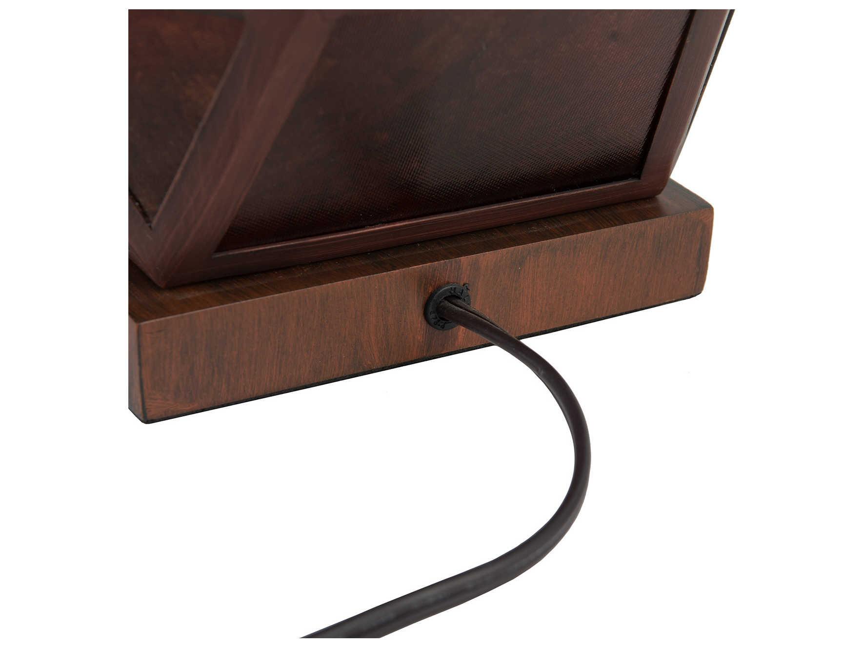 Nova Artifact Bronze Dark Brown Amber Mica Buffet Lamp