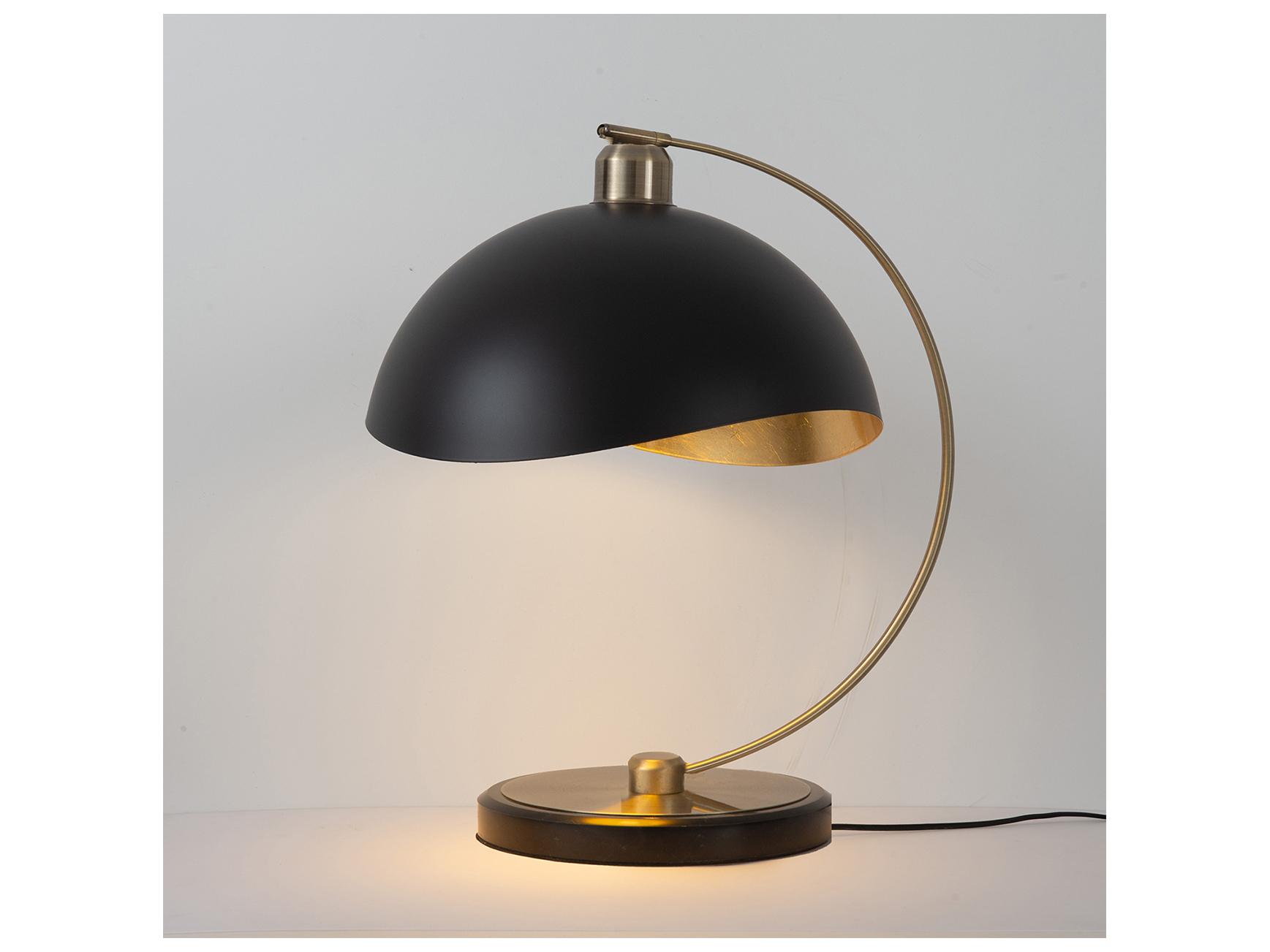 Nova Luna Bella Weathered Brass Table Lamp