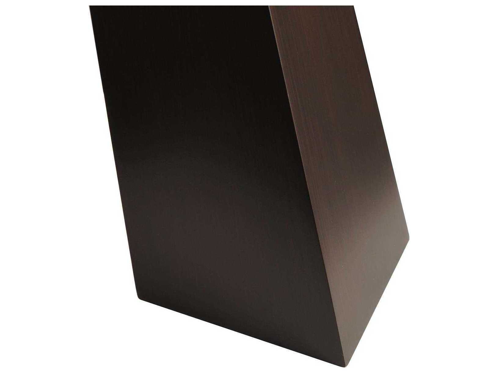 Nova Obelisk Chestnut White Linen Brown Buffet Lamp