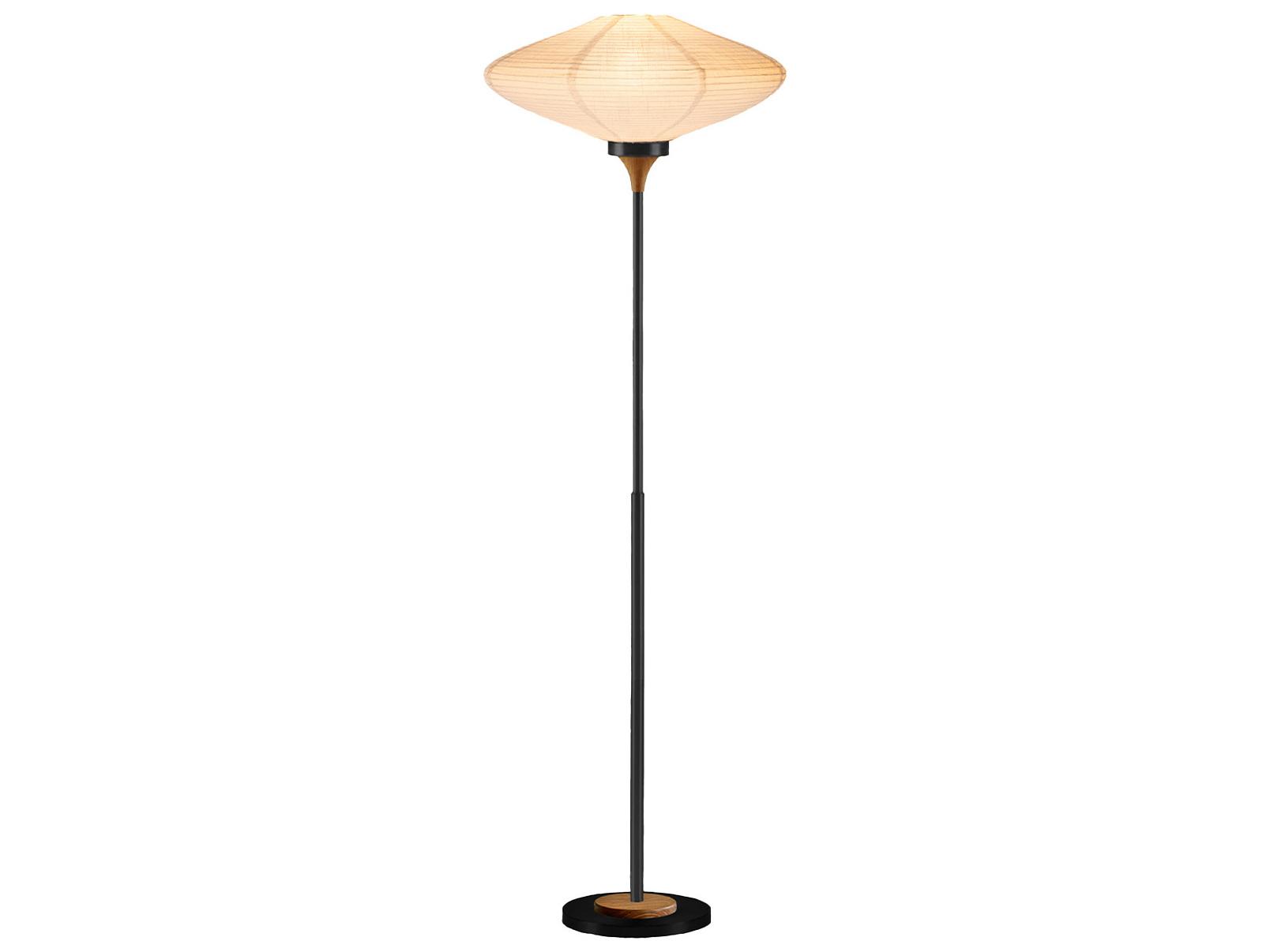 Nova Roswell Matte Black Floor Lamp