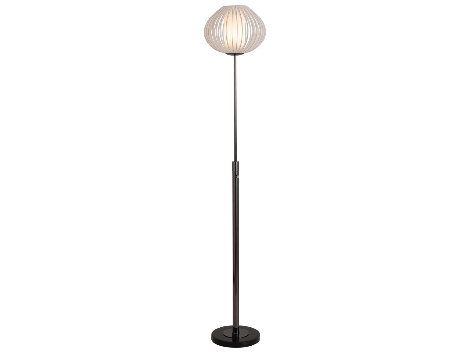 Nova Bloom Black Nickel Floor Lamp