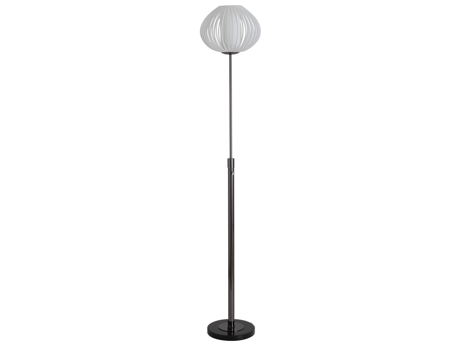 Nova Bloom Black Nickel Floor Lamp