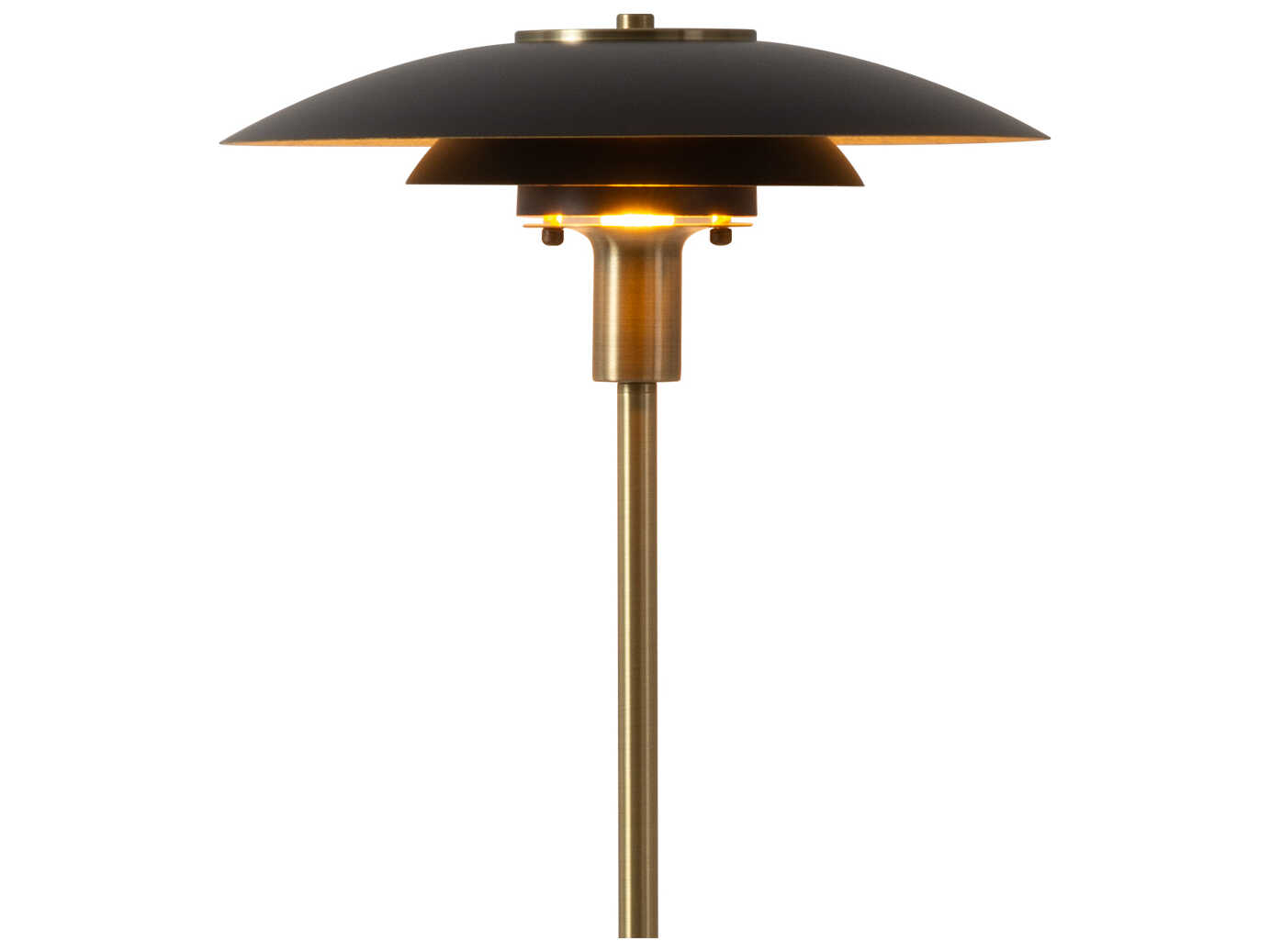 Nova Rancho Mirage Matte Black Weathered Brass Steel Floor Lamp