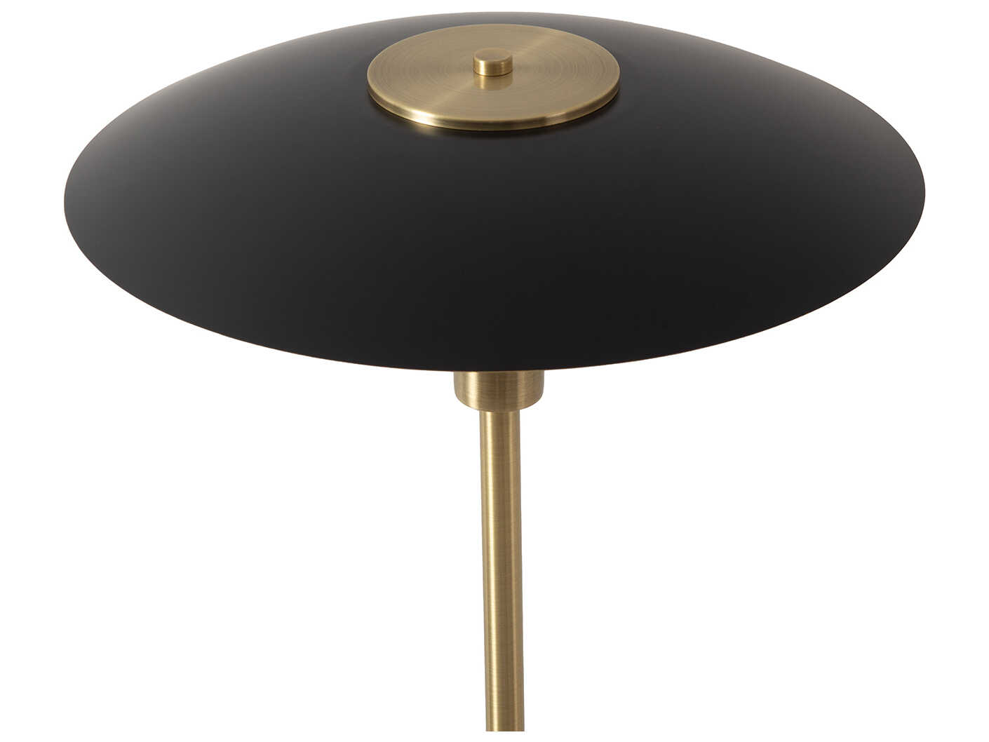 Nova Rancho Mirage Matte Black Weathered Brass Steel Floor Lamp