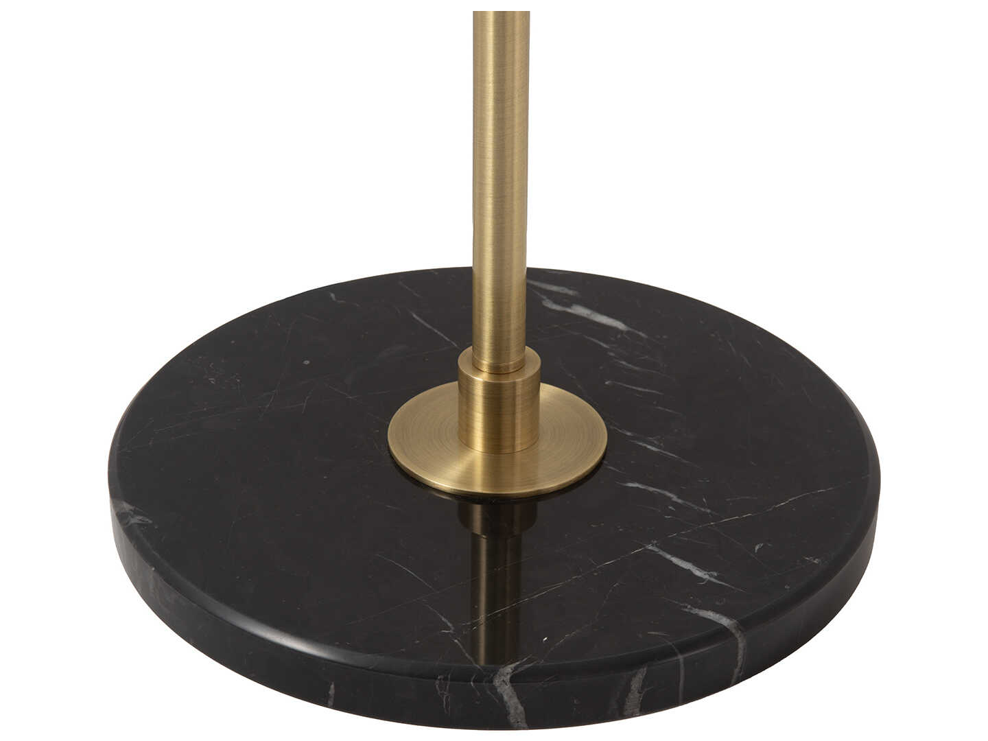 Nova Rancho Mirage Matte Black Weathered Brass Steel Floor Lamp