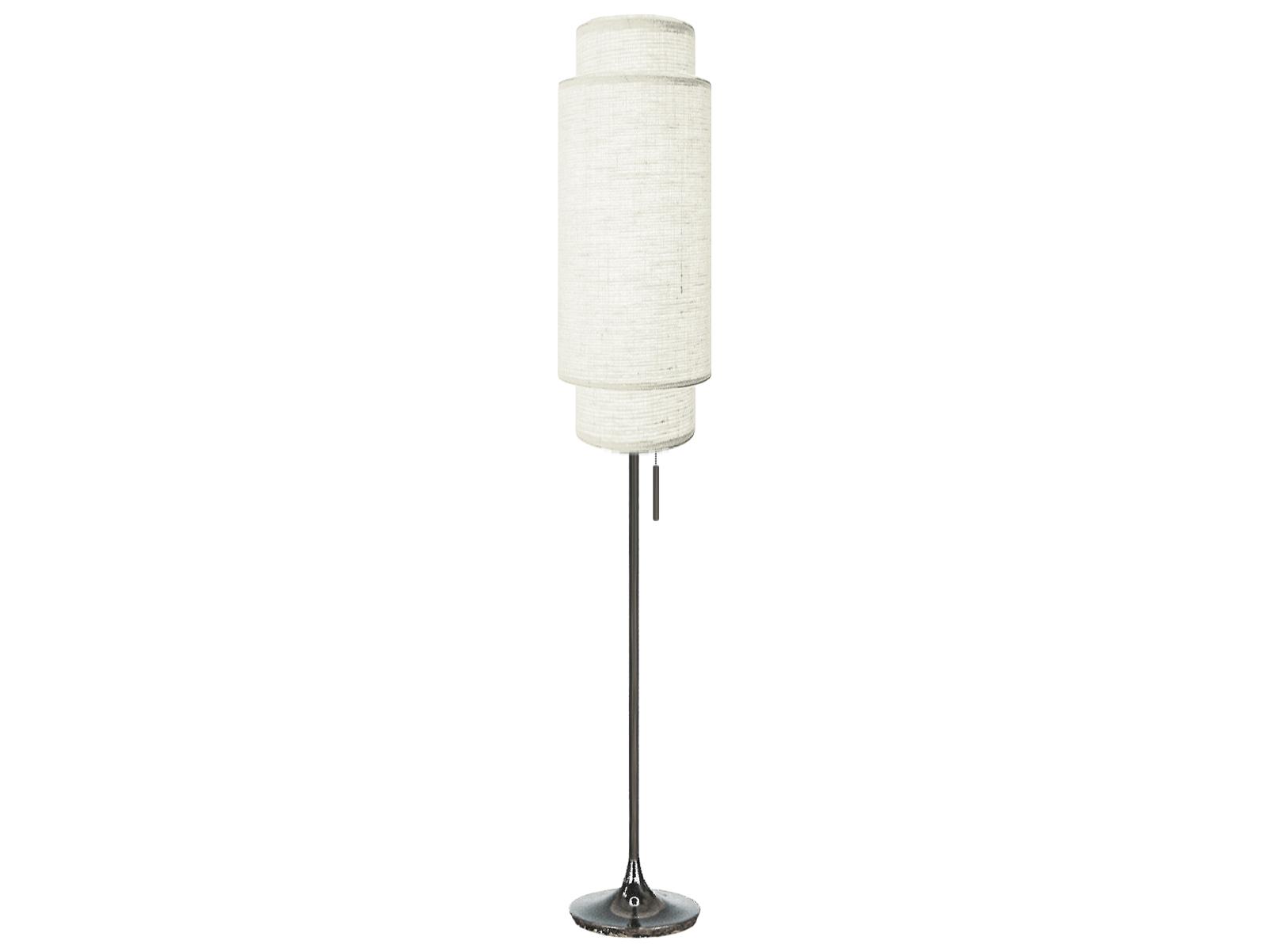 Nova Lollipop Black Nickel Floor Lamp