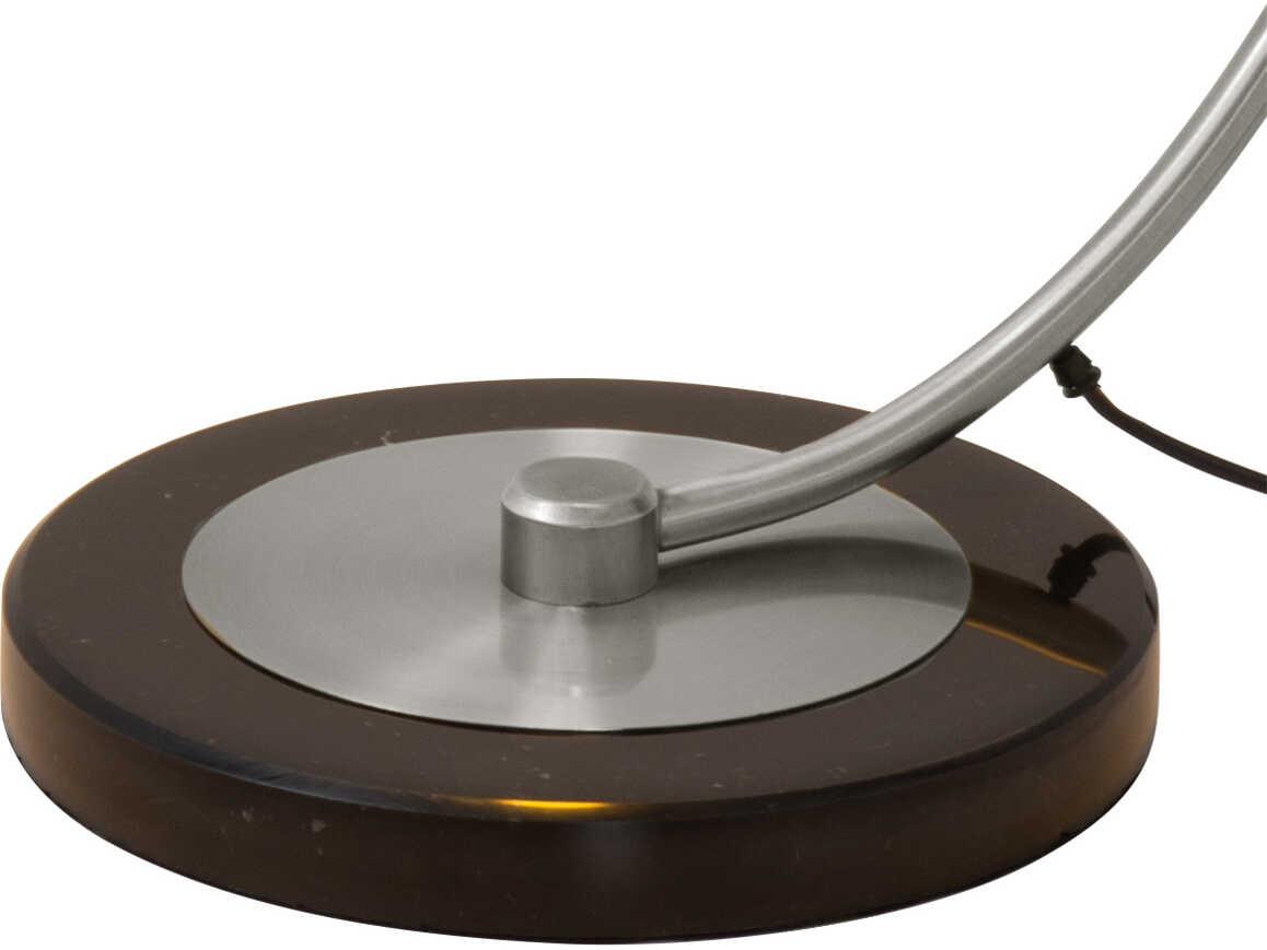 Nova Luna Bella Matte Black Silver Leaf Steel Floor Lamp