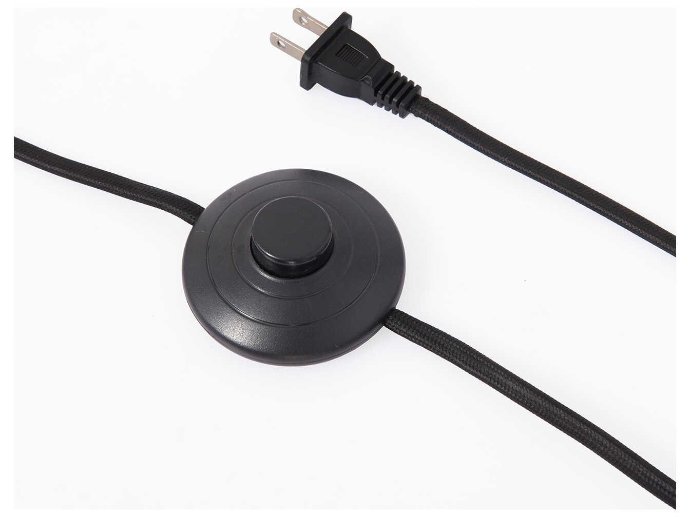 Nova Luna Bella Matte Black Silver Leaf Steel Floor Lamp