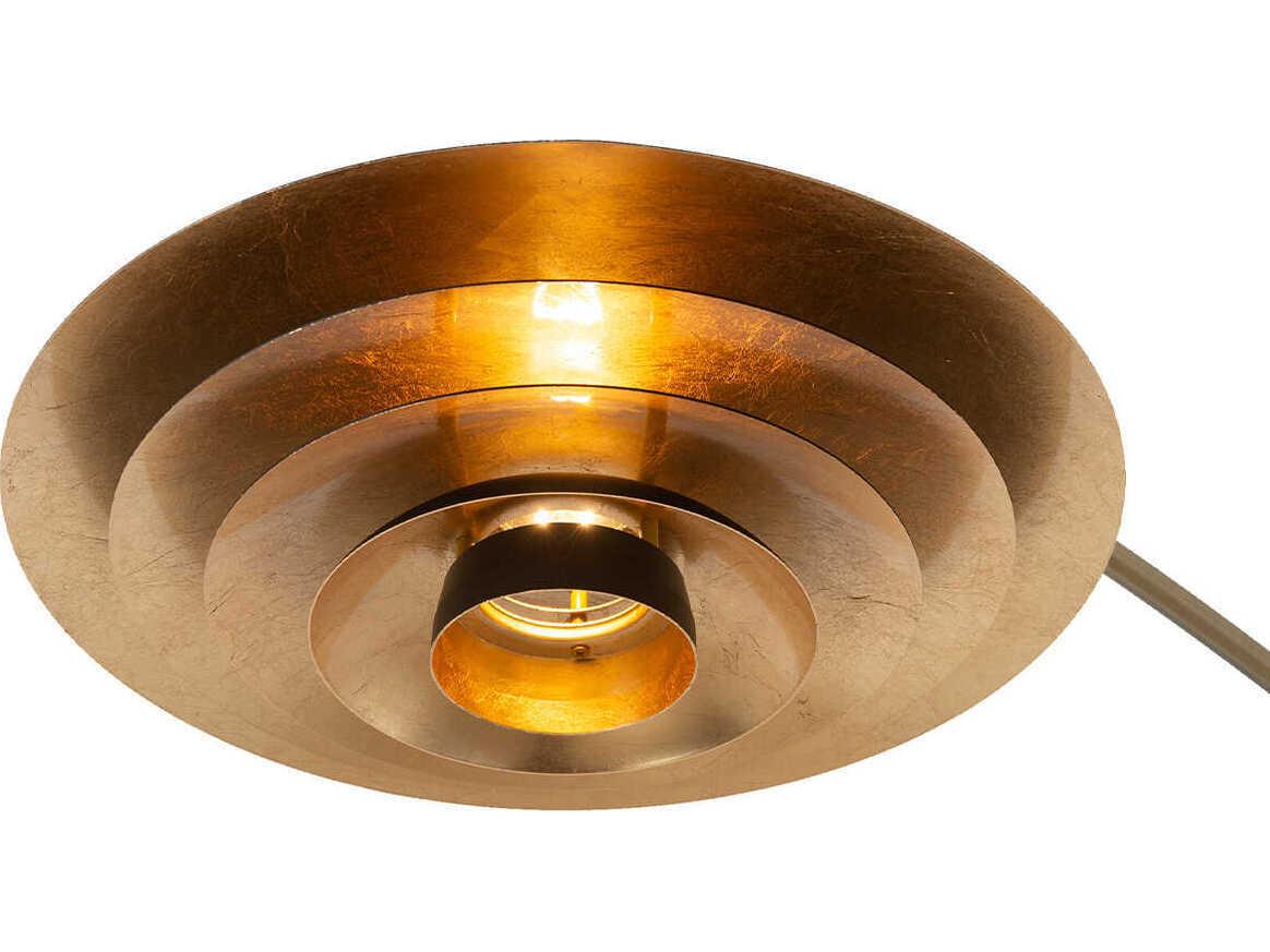 Nova Rancho Mirage Weathered Brass Matte Black Aluminum Floor Lamp