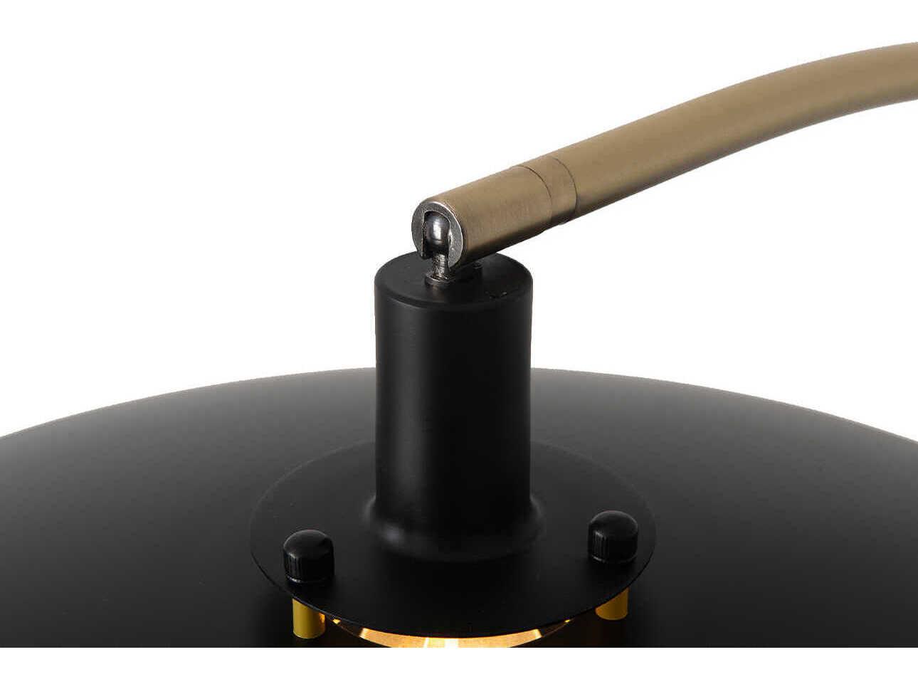 Nova Rancho Mirage Weathered Brass Matte Black Aluminum Floor Lamp