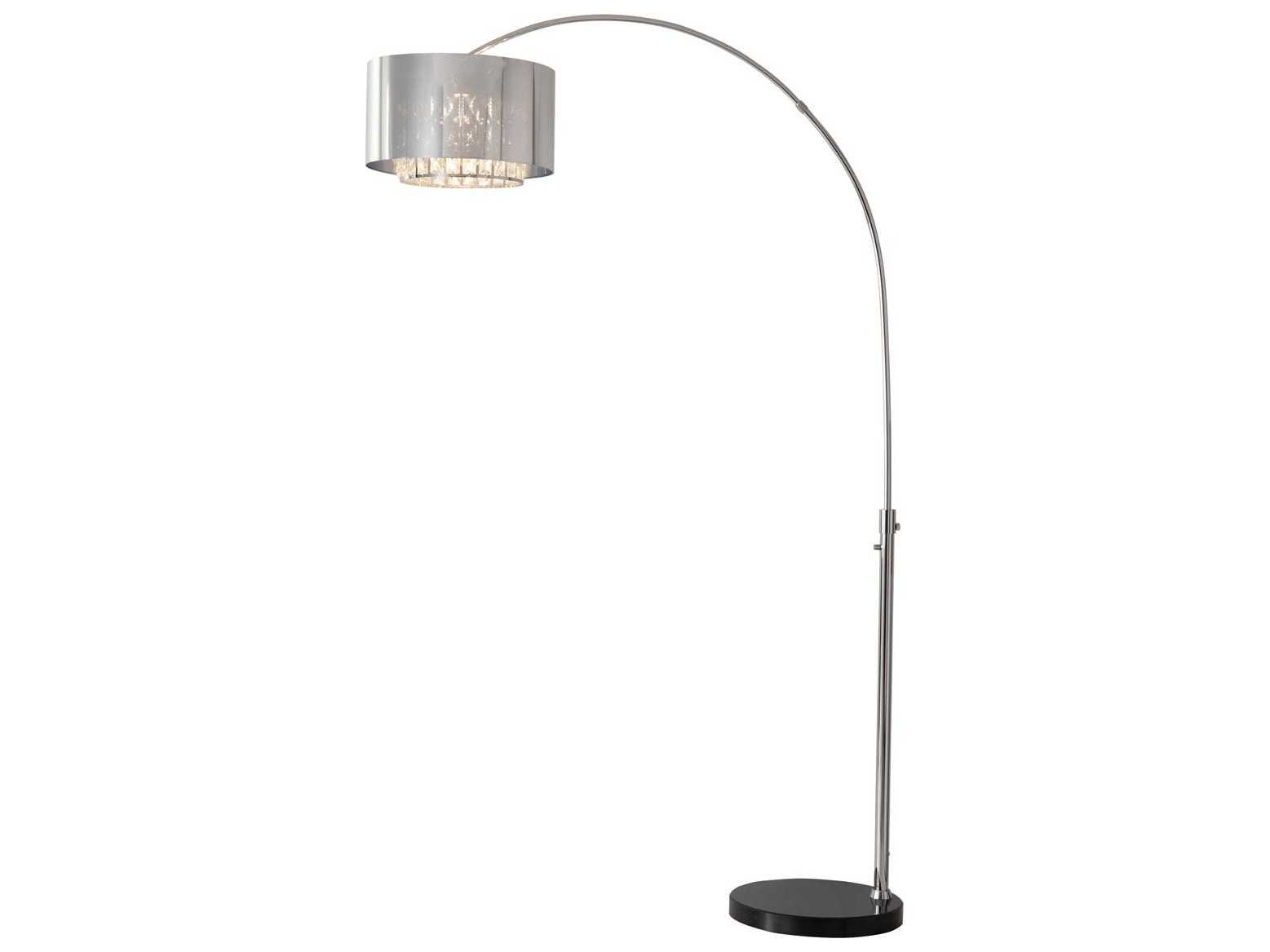 Nova Marilyn Chrome Crystal Floor Lamp