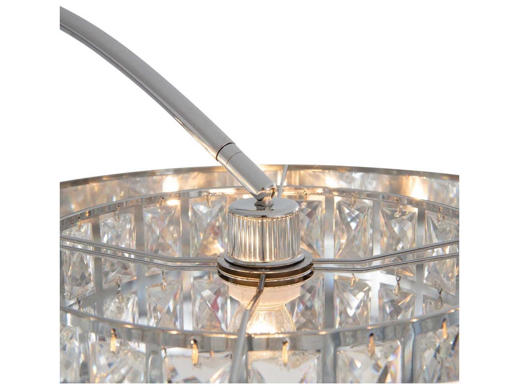 Nova Marilyn Chrome Crystal Floor Lamp