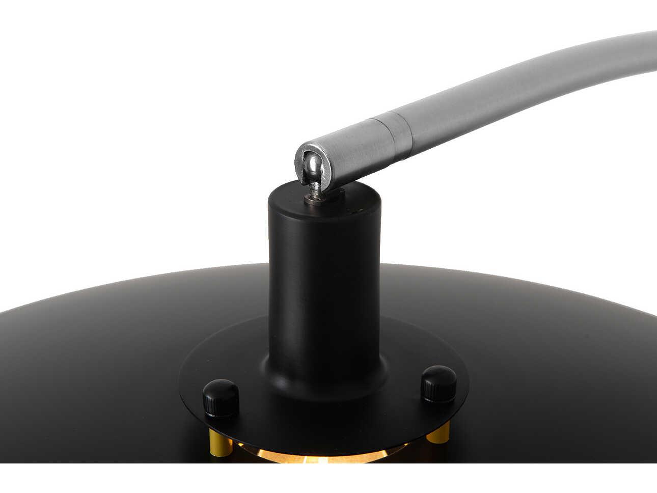 Nova Rancho Mirage Antique Nickel Matte Black Aluminum Floor Lamp