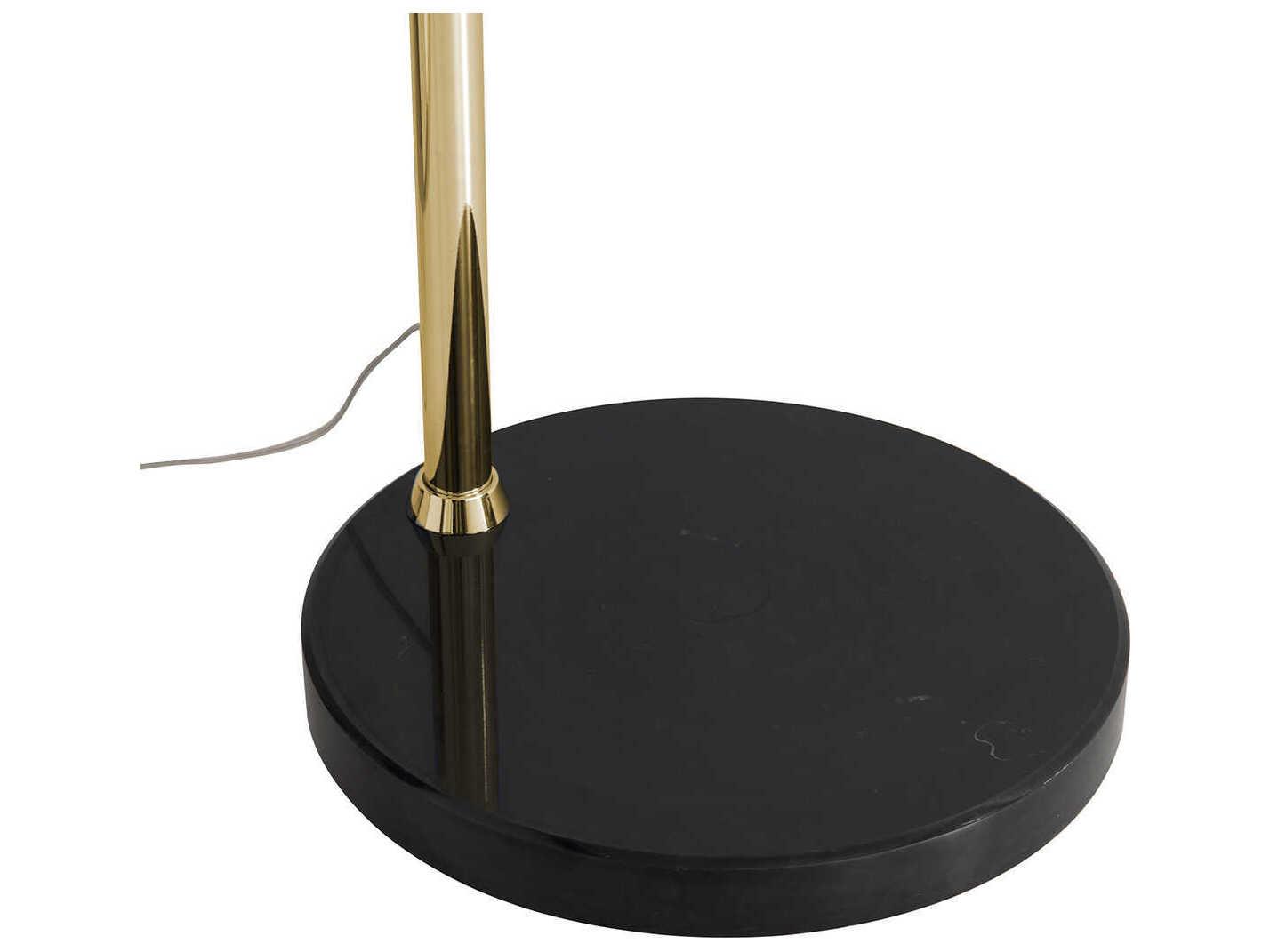 Nova Marilyn Weathered Brass Crystal Floor Lamp