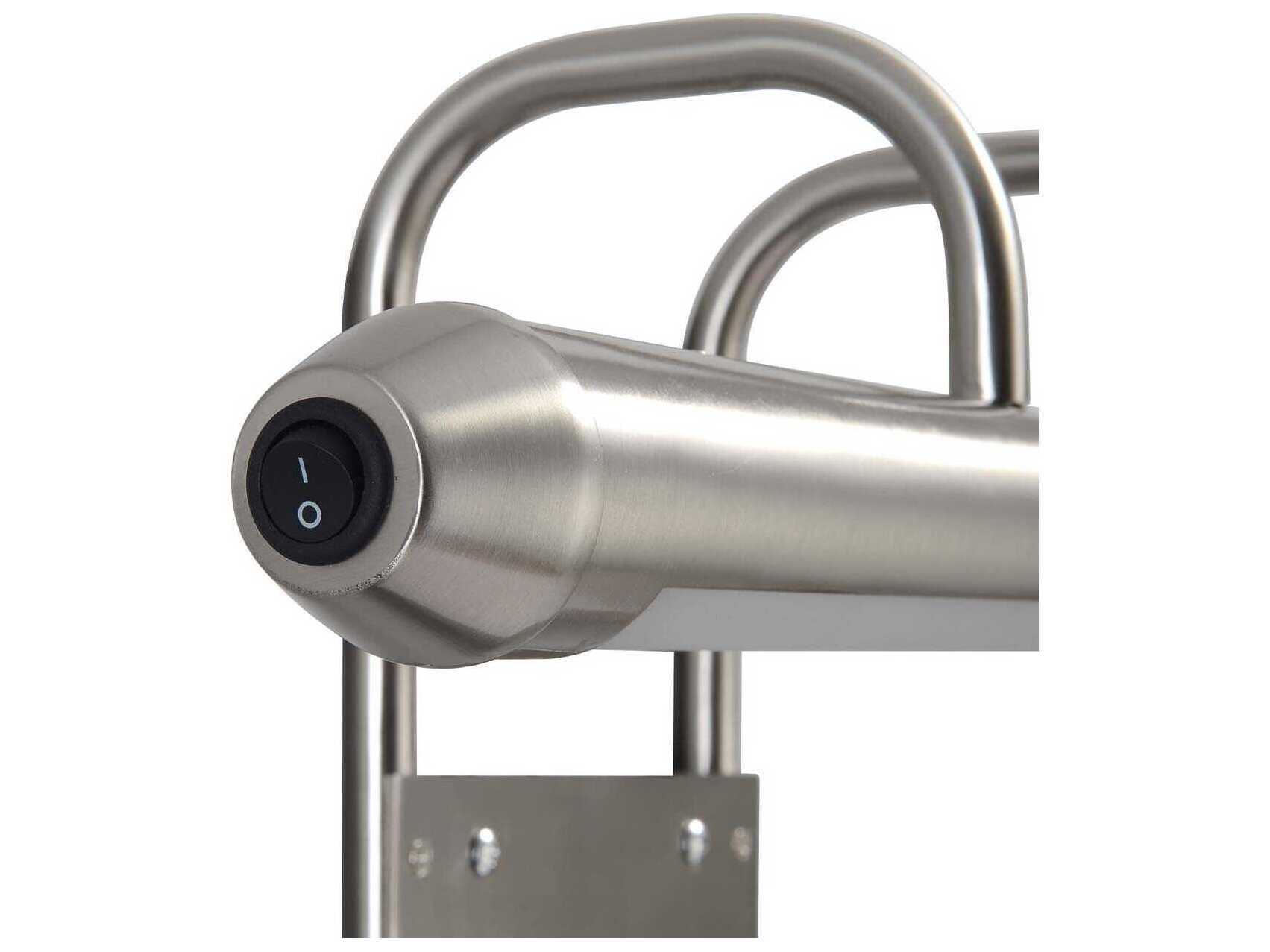 Nova Bradley 1-Light Satin Nickel Picture Light