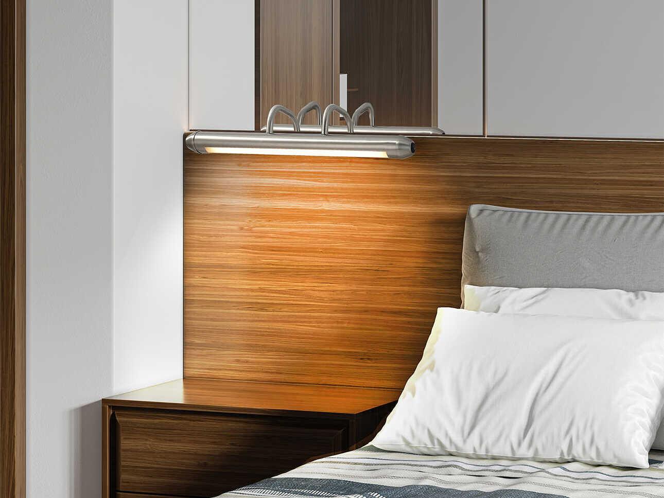 Nova Bradley 1-Light Satin Nickel Picture Light