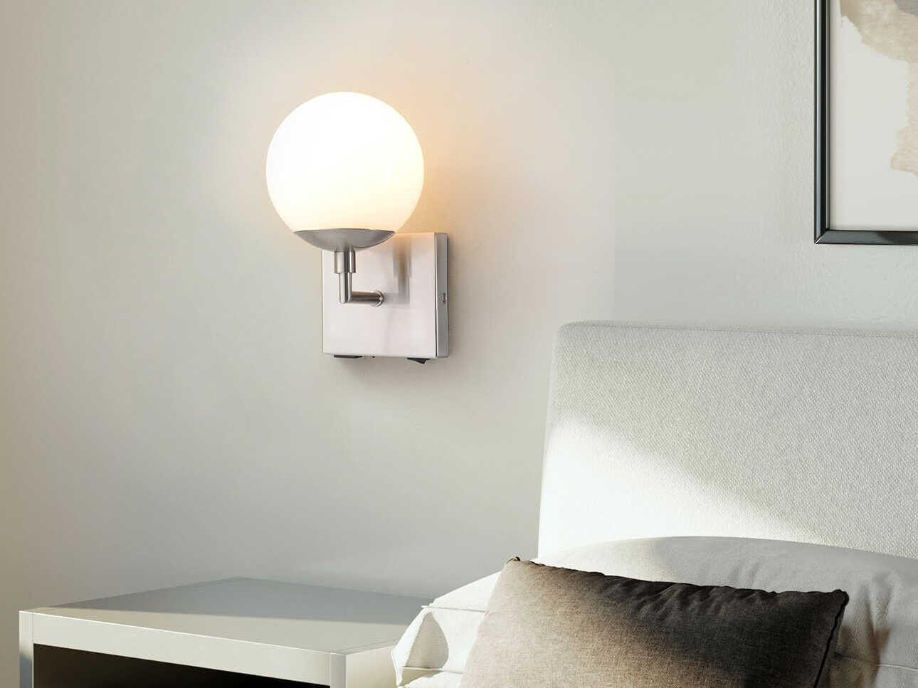 Nova 1-Light Satin Nickel Wall Sconce