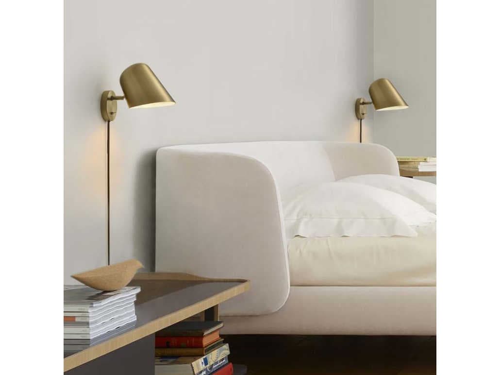 Nova Culver 1-Light Brushed Brass Wall Sconce