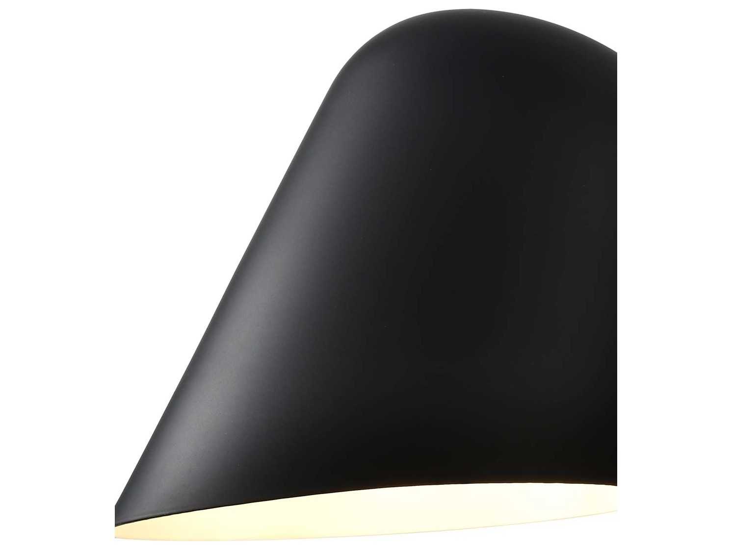 Nova Culver 1-Light Brushed Brass Black Wall Sconce