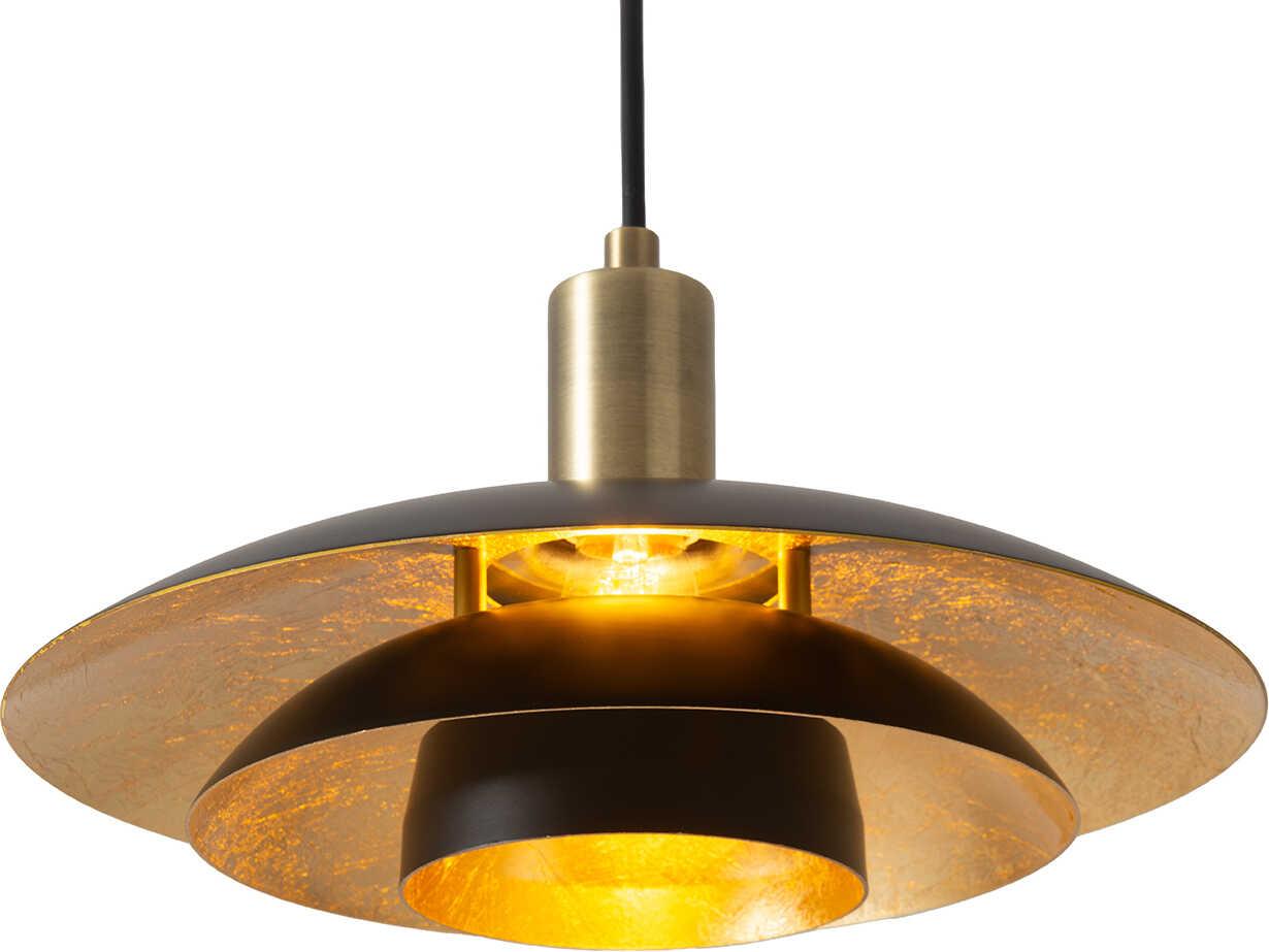 Nova Rancho Mirage 1-Light Matte Black Weathered Brass Pendant