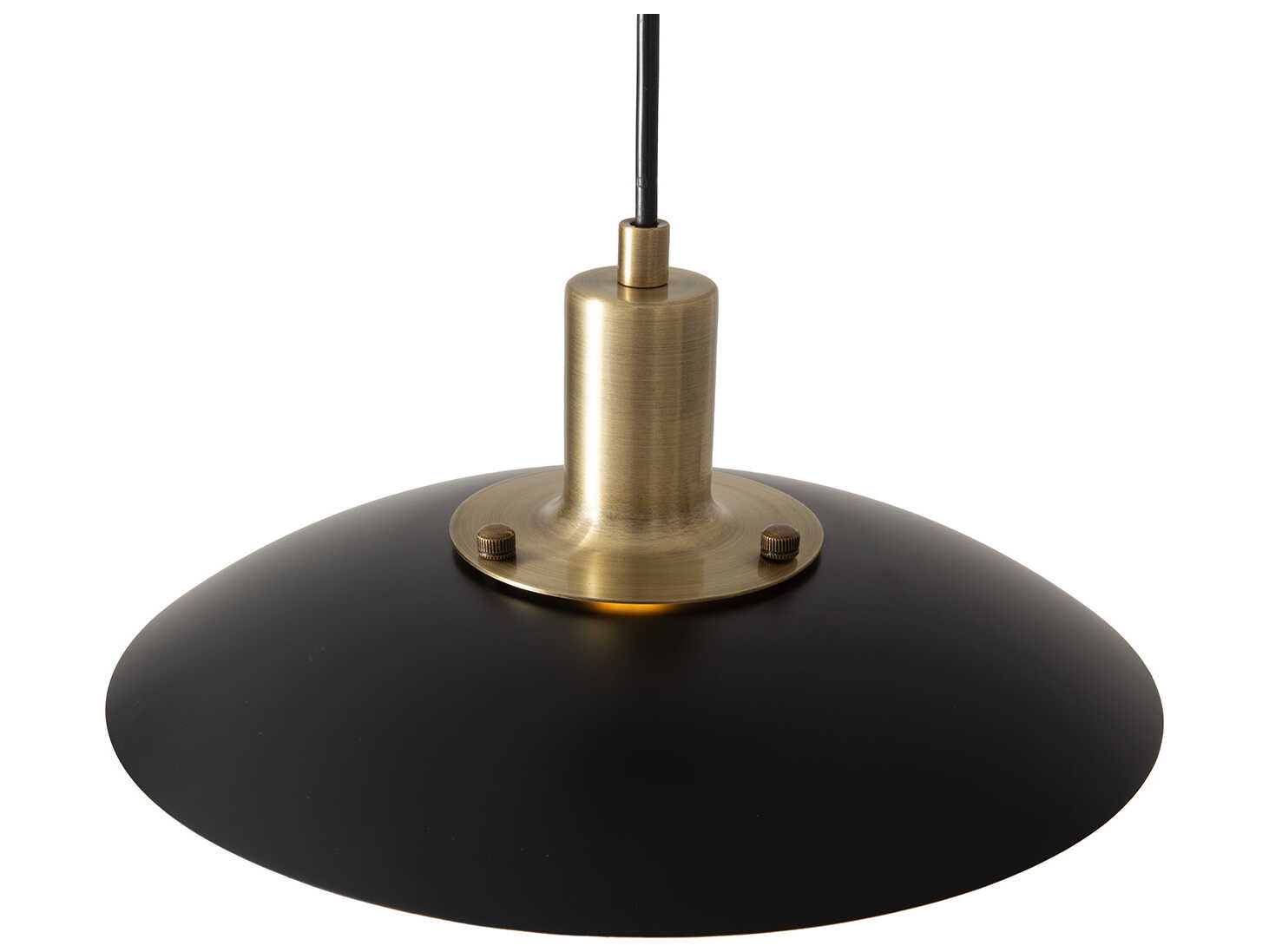 Nova Rancho Mirage 1-Light Matte Black Weathered Brass Pendant