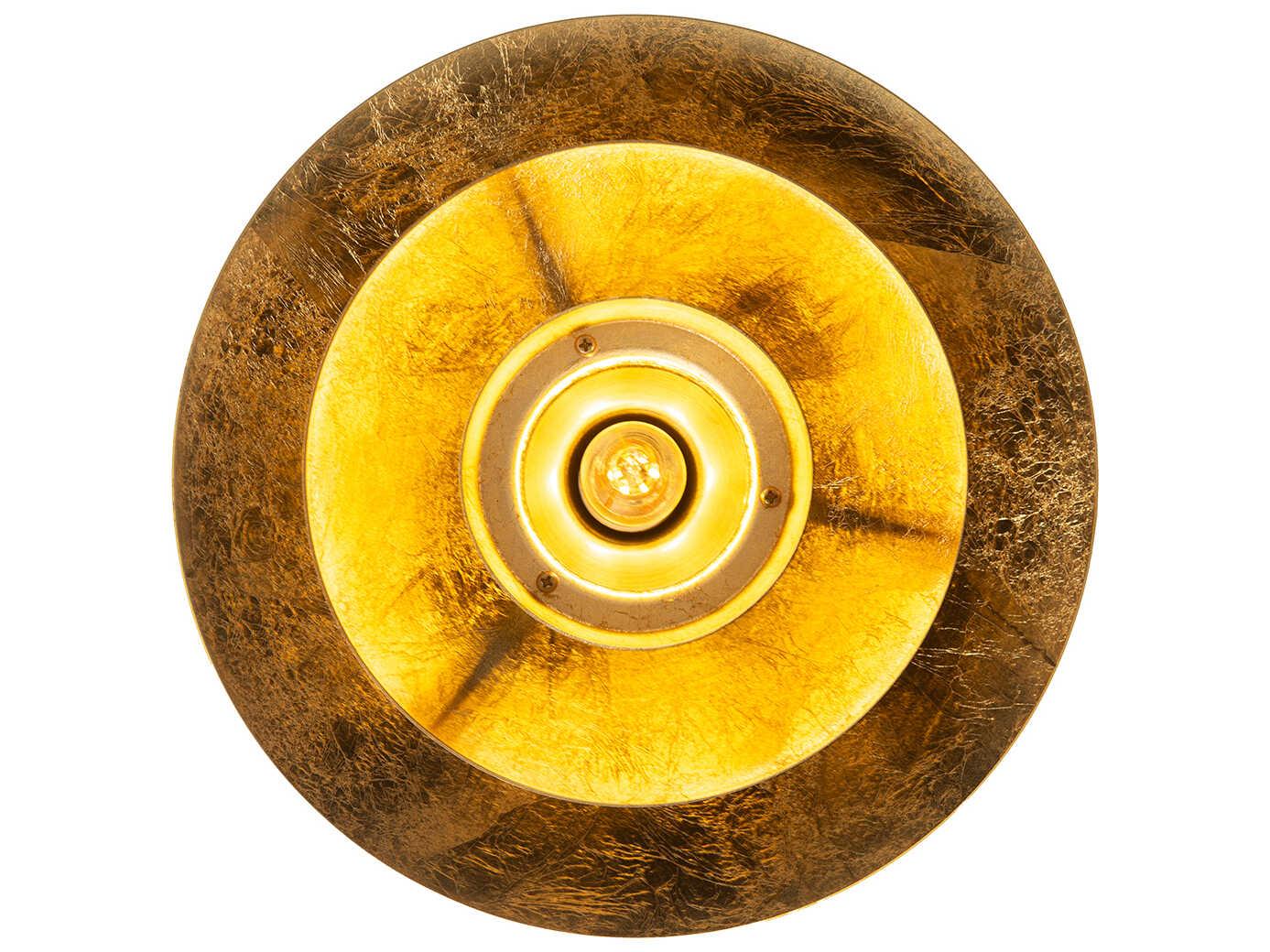 Nova Rancho Mirage 1-Light Matte Black Weathered Brass Dome Semi Flush Mount