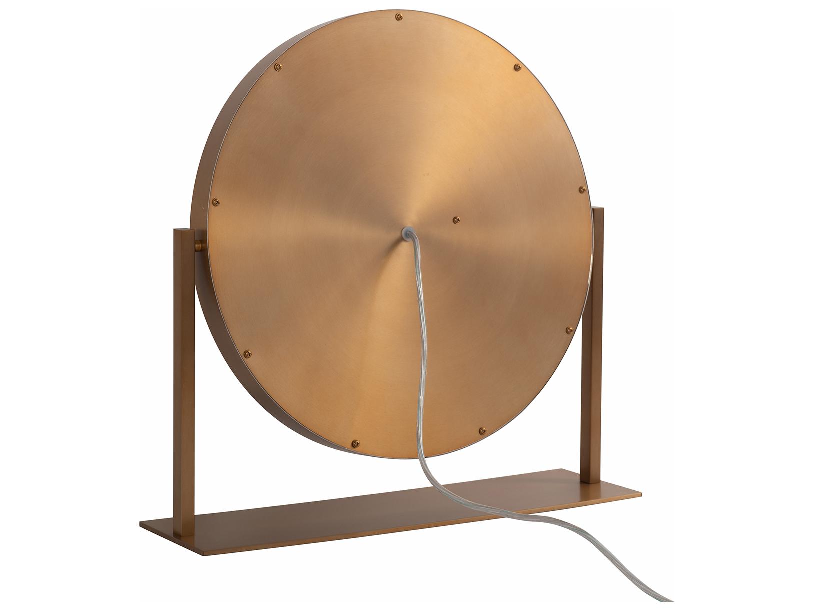 Nova Marilyn Weathered Brass Dresser Mirror Round