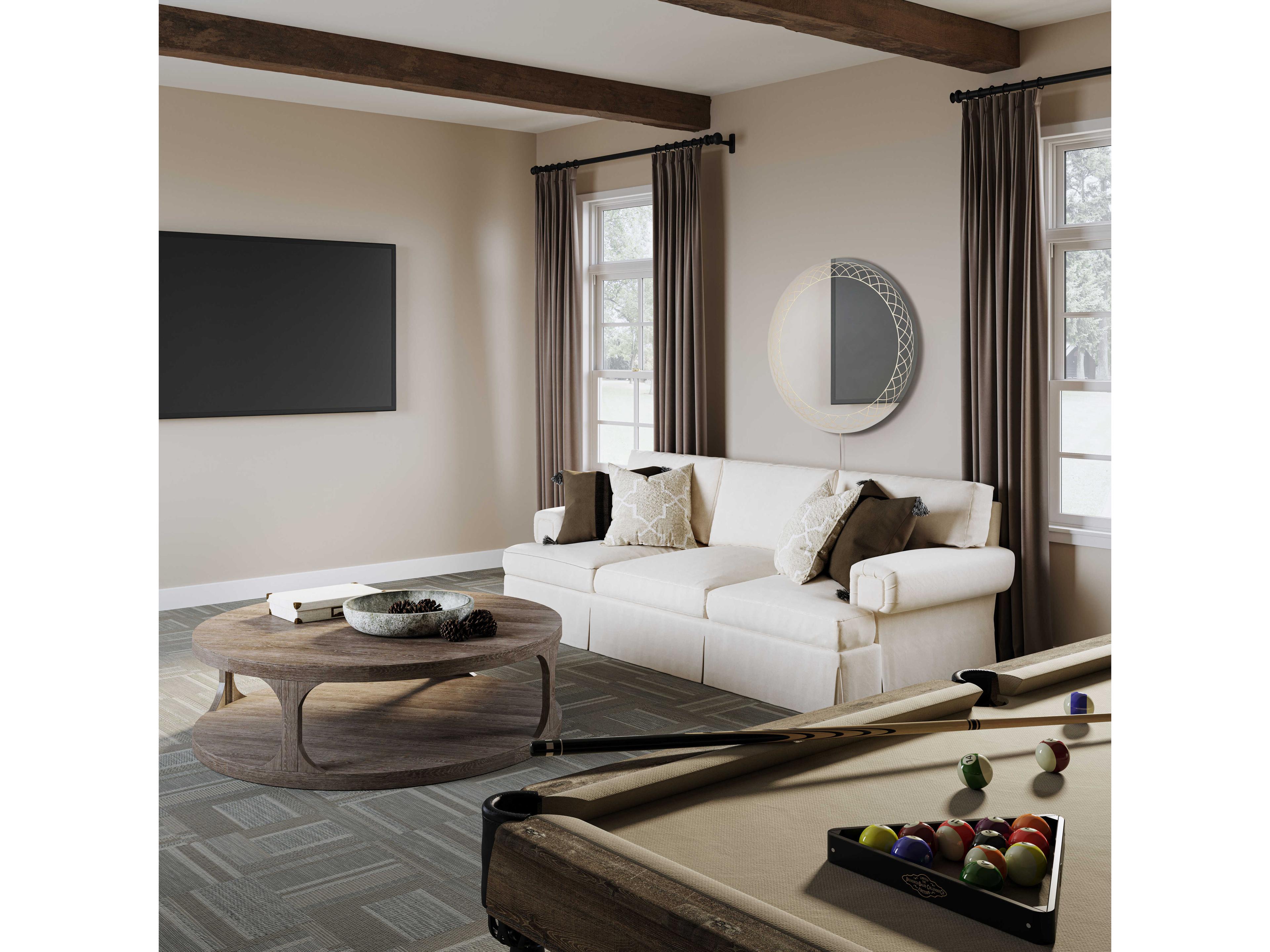 Nova Chrome Wall Mirror Round