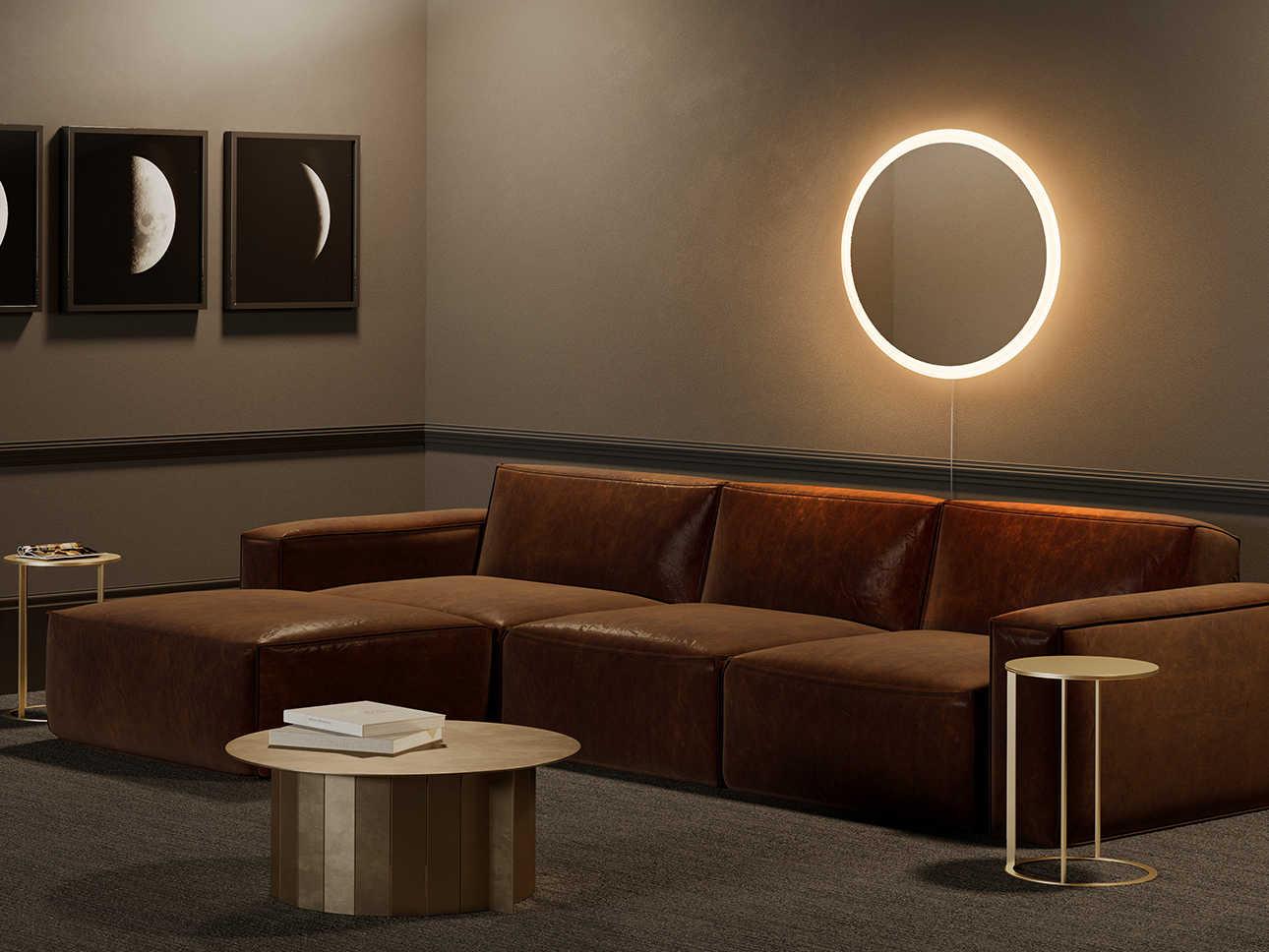 Nova Chrome Wall Mirror Round